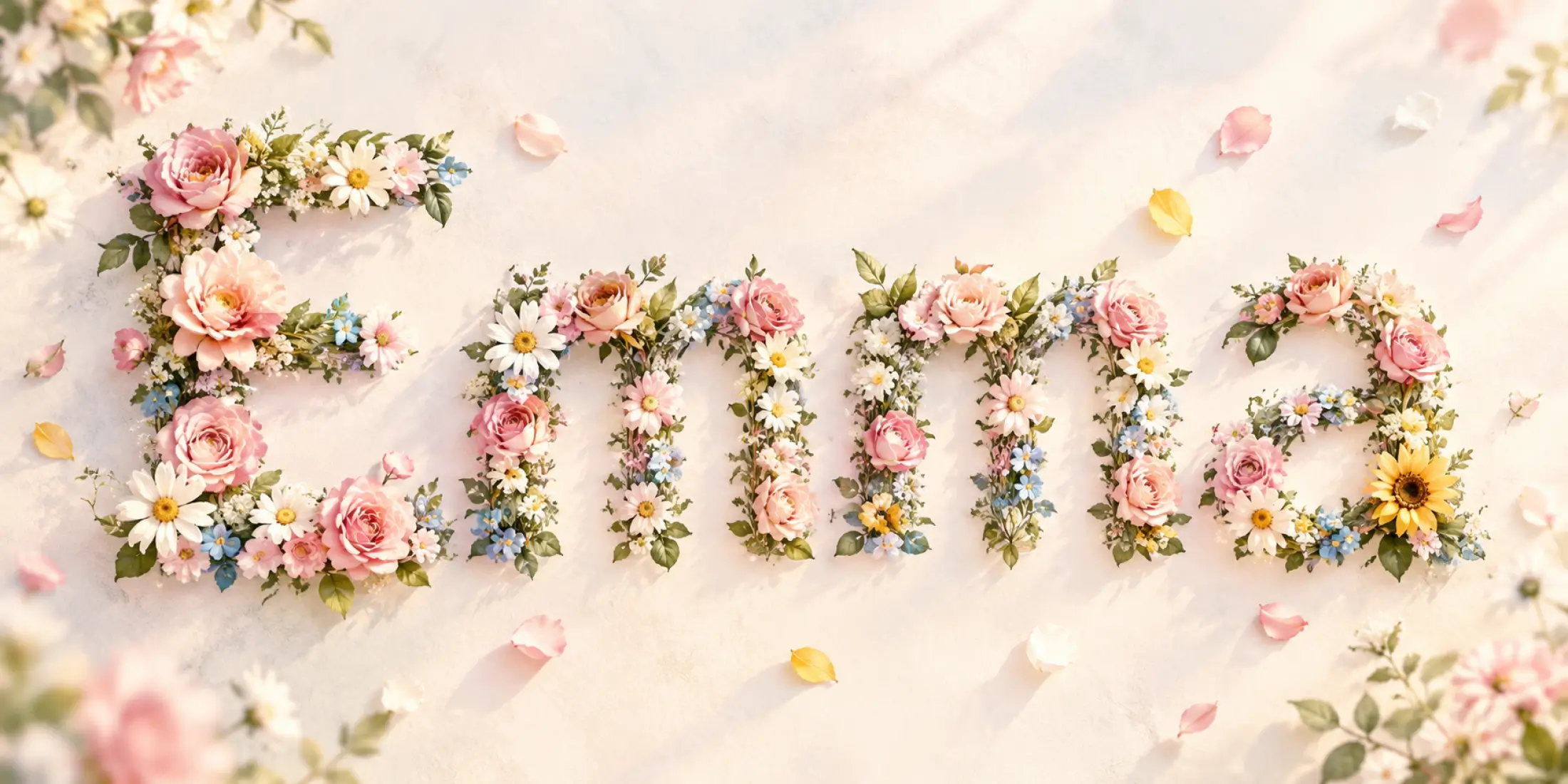 Name into Flowers