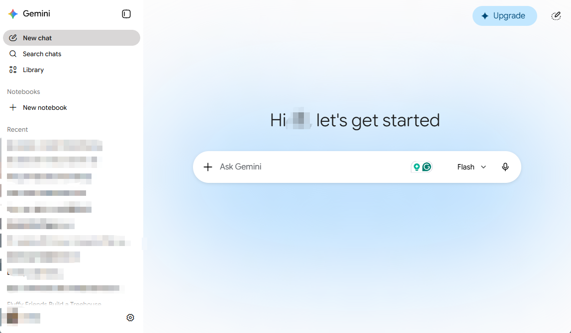 interface of Gemini