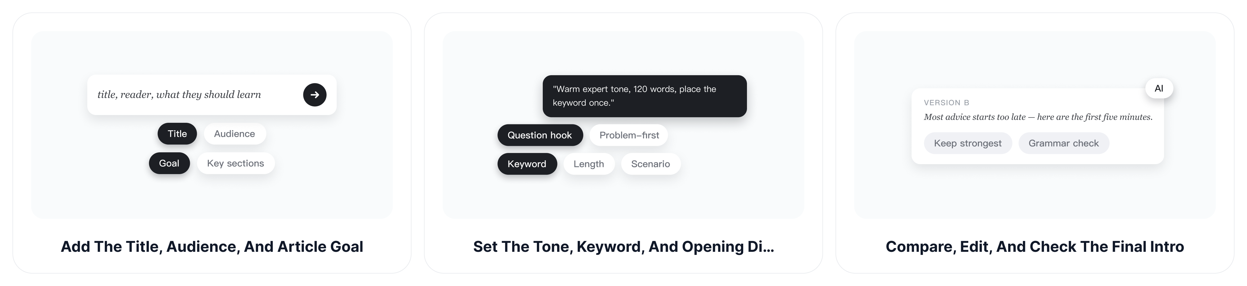 How to Use ChatGOAT AI's Blog Intro Generator