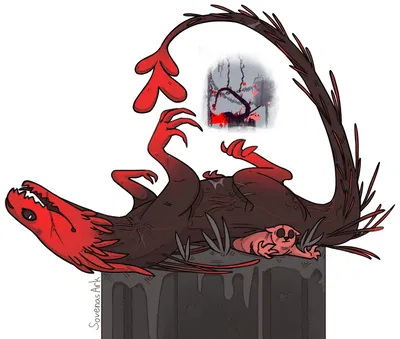 Playful red lizard AI Roleplay