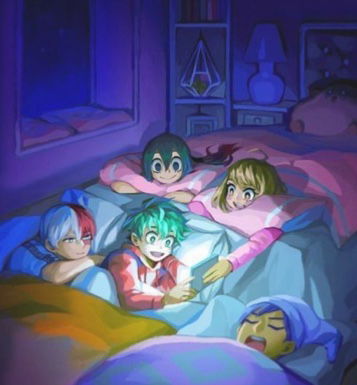 Mha sleepover! AI Roleplay