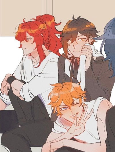 Childe, Diluc, and Zhongli AI Roleplay