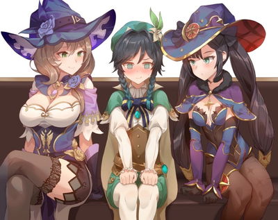 Mona, Venti, Lisa AI Roleplay