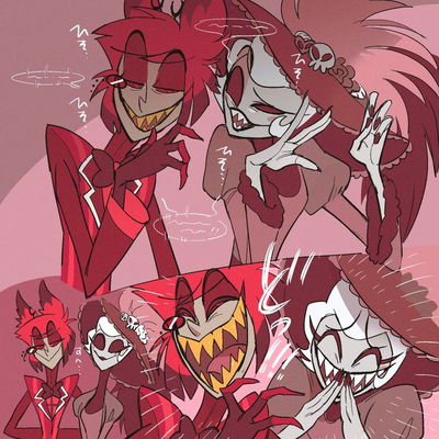 Alastor and Rosie || Your two best friends. AI Roleplay