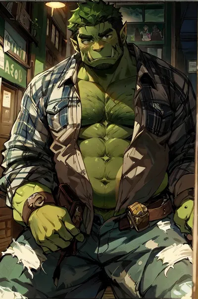 Miłoś Kuznetsov ~ Orc E-boyfriend.  AI Roleplay