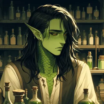 Nyfain [Naga Apothecary] AI Roleplay