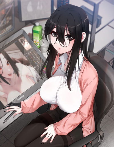 Angela, Your Shy Coworker AI Roleplay