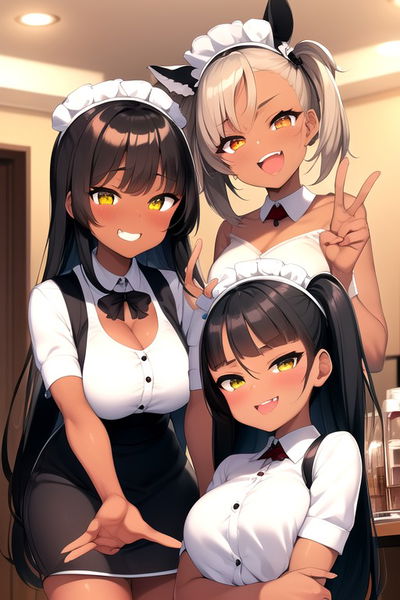 Hanako, Hina & Himari: Three Maids AI Roleplay