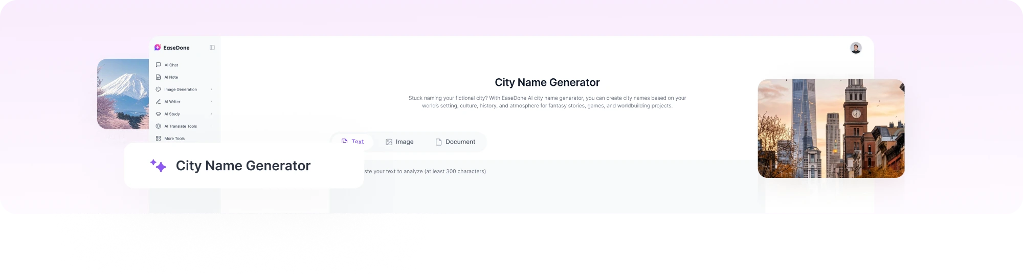 Create City Names for Different Creative Projects