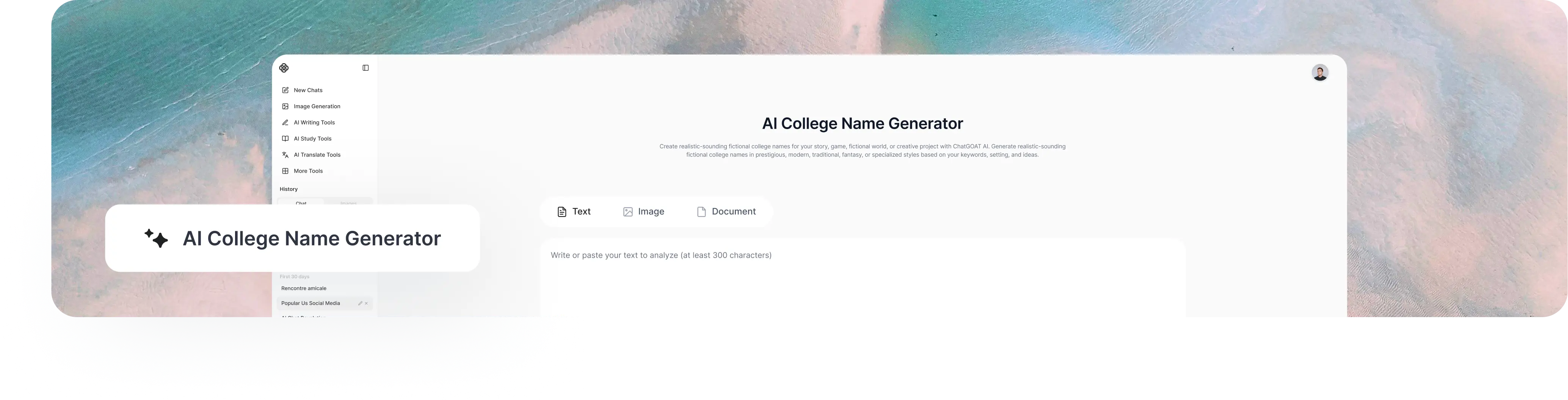 Create College Names with AI