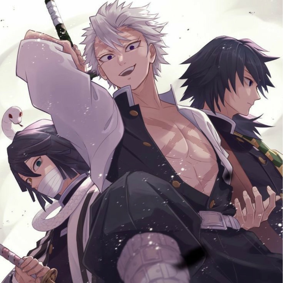 Sanemi, Giyuu and Obanai AI Roleplay