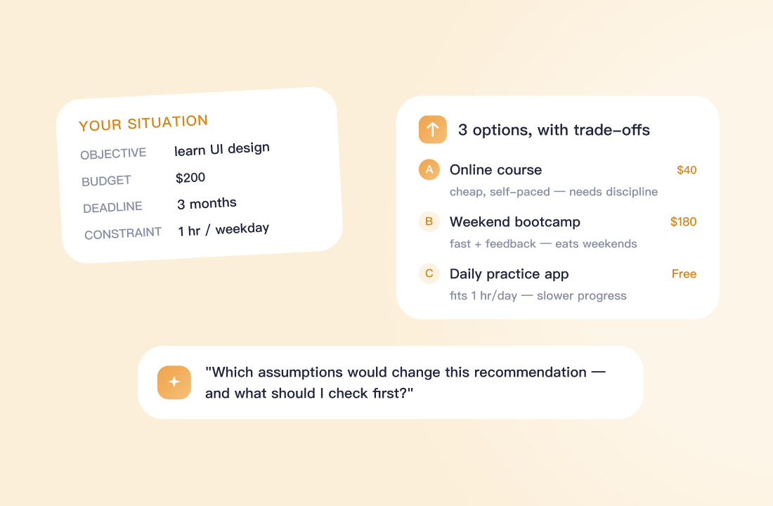Explore Options Before Making a Plan
