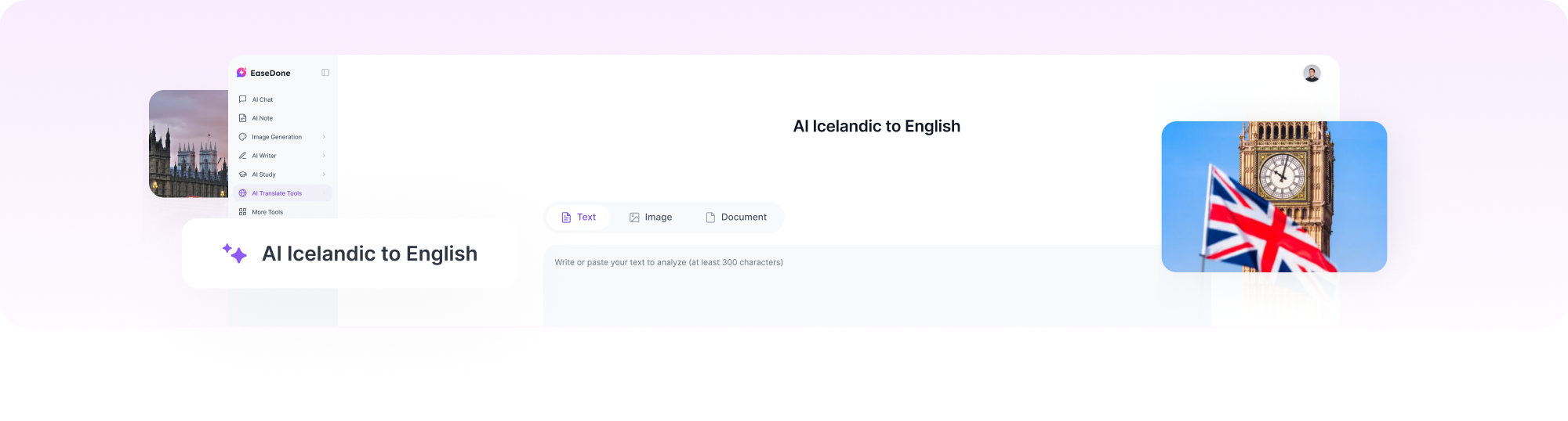 Translate Icelandic to English with AI