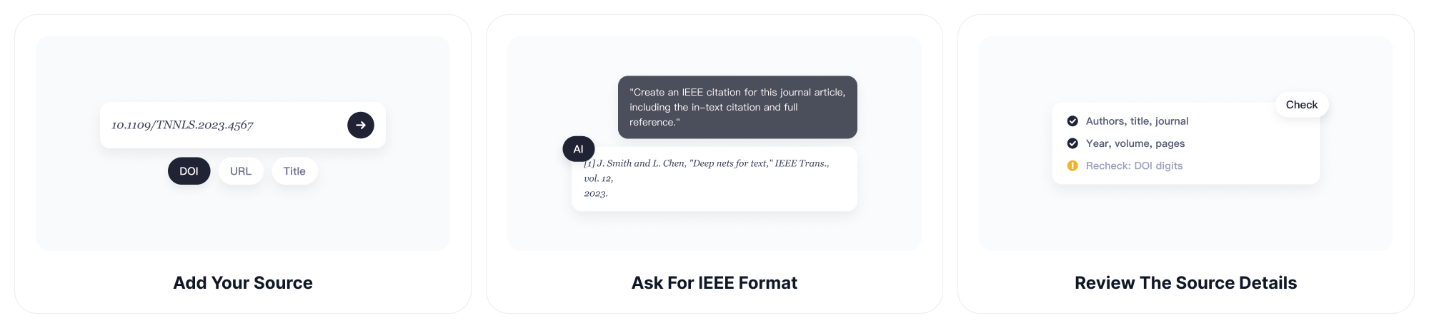 Hvordan opprette en IEEE-referanse med ChatGOAT AI
