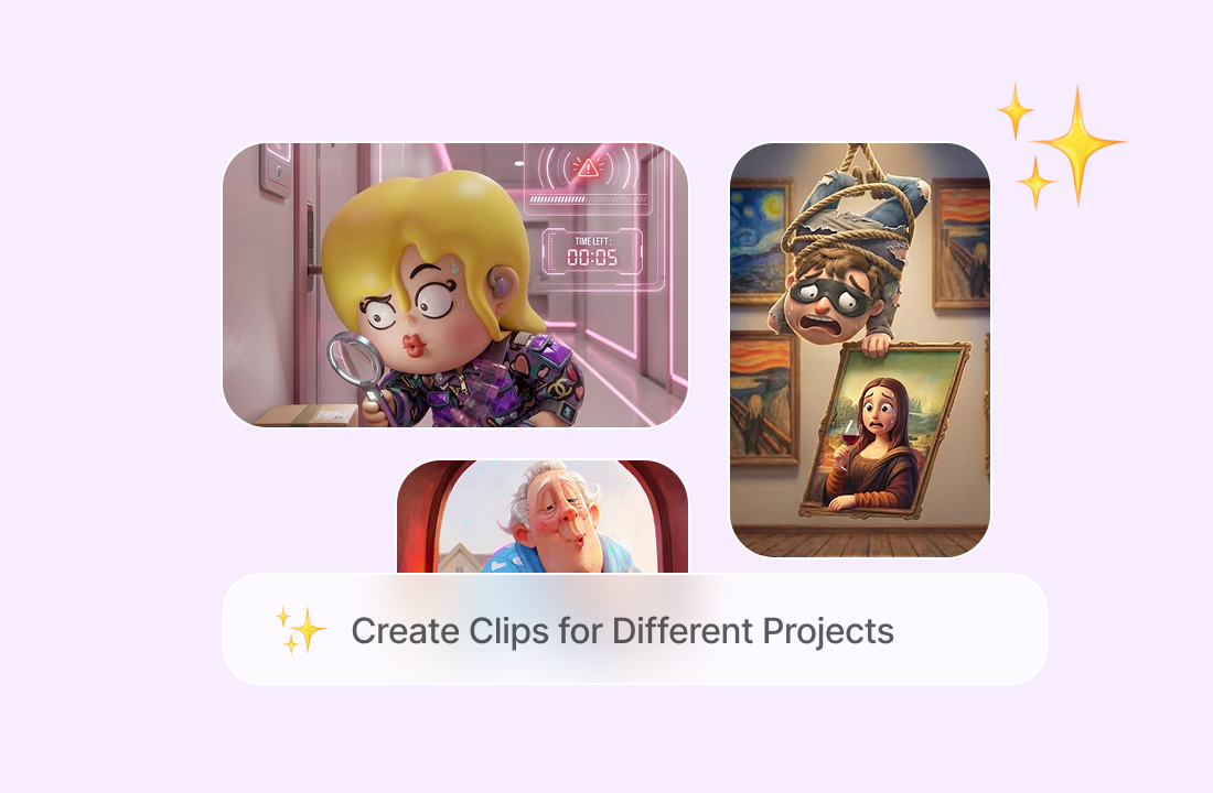 Create Clips for Different Projects