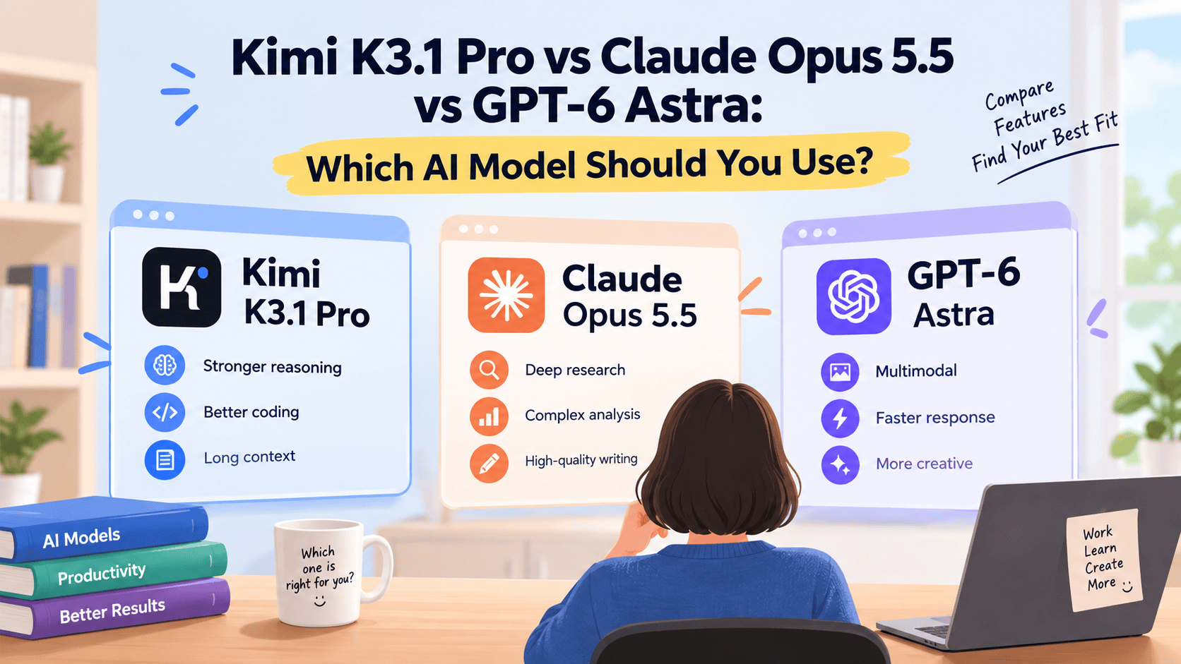 Kimi K3.1 Pro vs Claude Opus 5.5 vs GPT-6 Astra: Full Comparison