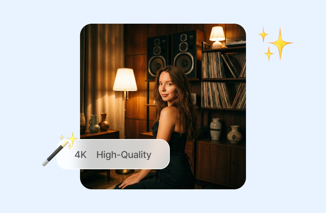 Bilder av høy kvalitet opptil 4K