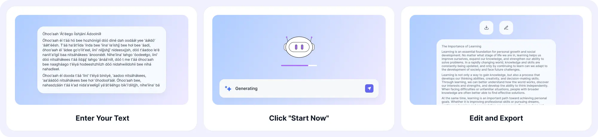 How to Translate Navajo with EaseDone AI