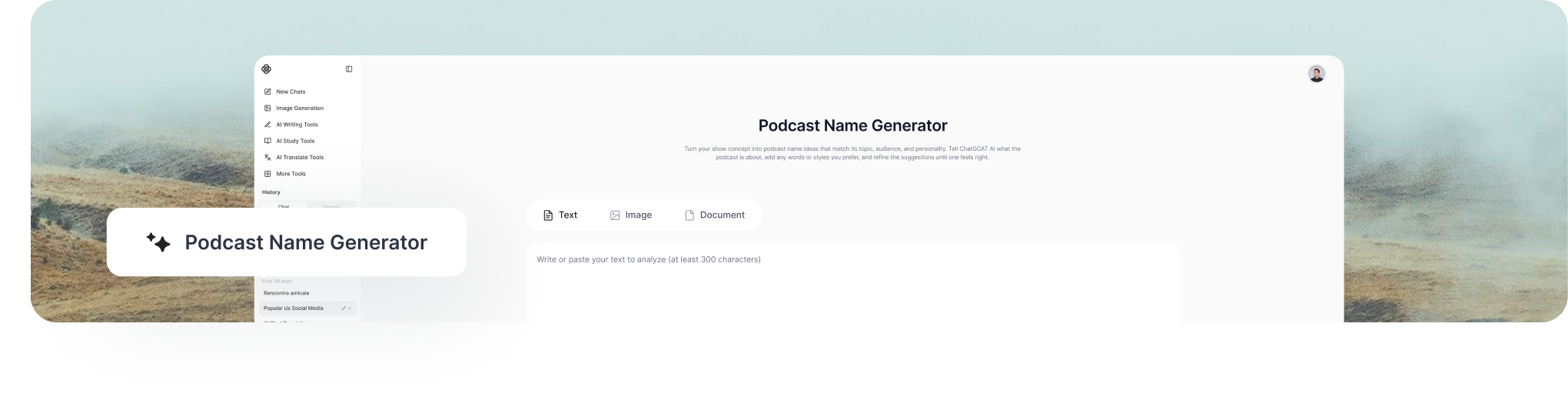 O que ← um Gerador de Nomes para Podcast
