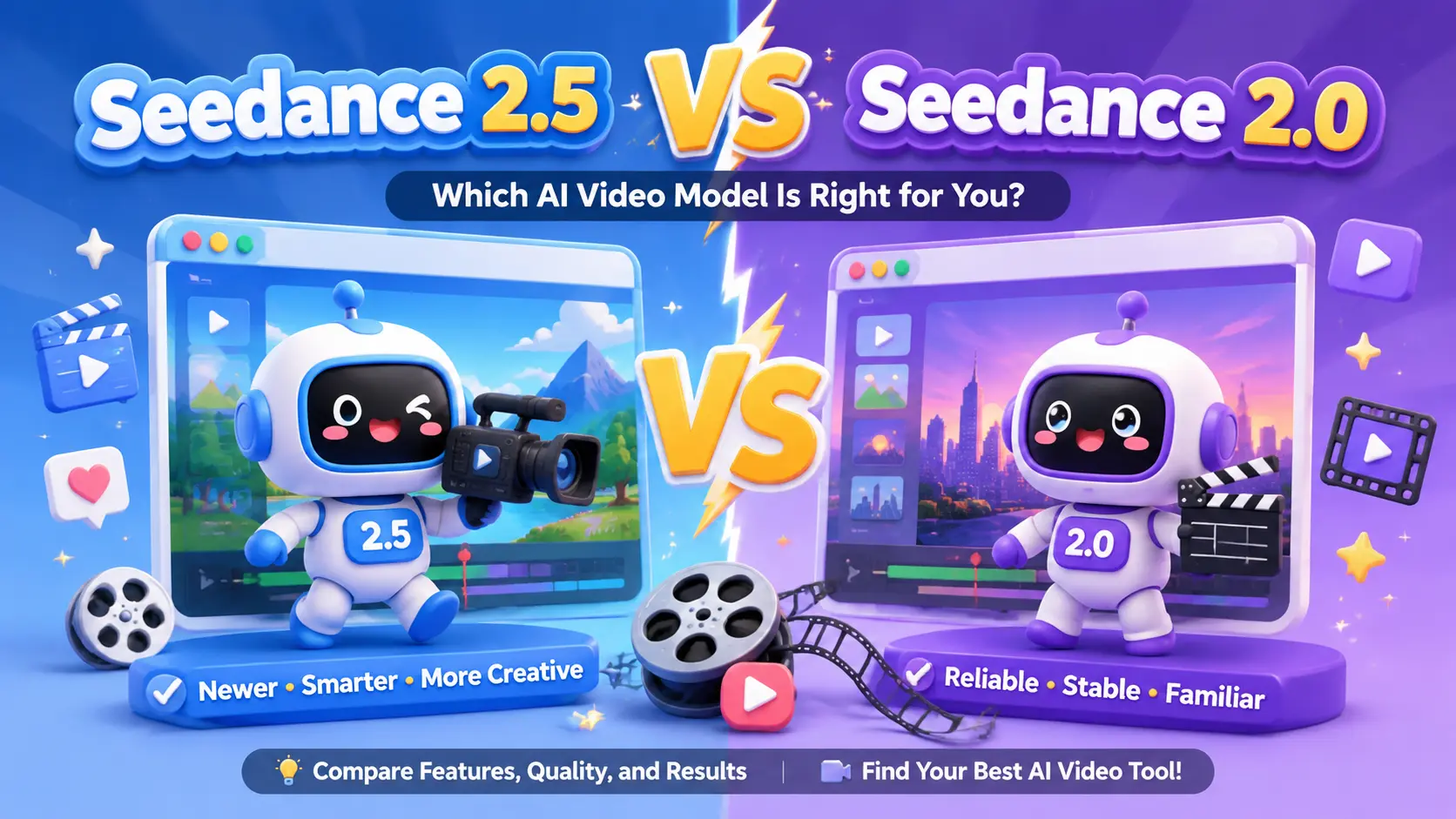 Seedance 2.5 vs Seedance 2.0: полное сравнение, реальные тесты и лучшие промпты для ИИ-видео