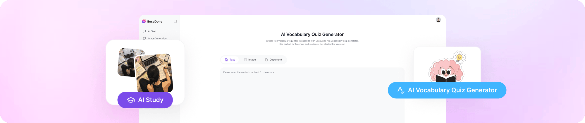 thumbnail of AI vocabulary quiz generator