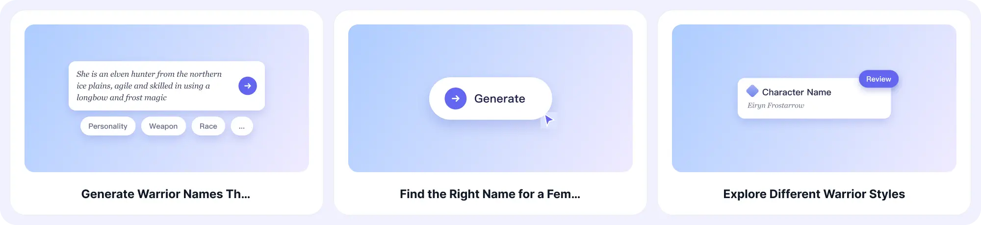 How to Generate Warrior Names with EaseDone AI